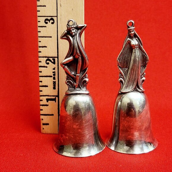 Reed & Barton 12 Days of Christmas Bells Silverplated Set of 2 - Picture 11 of 11